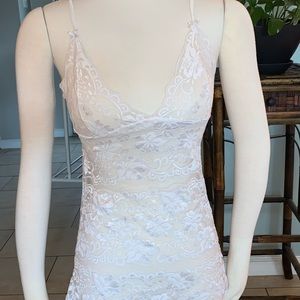 Rampage Intimates Lace Ivory Chemise